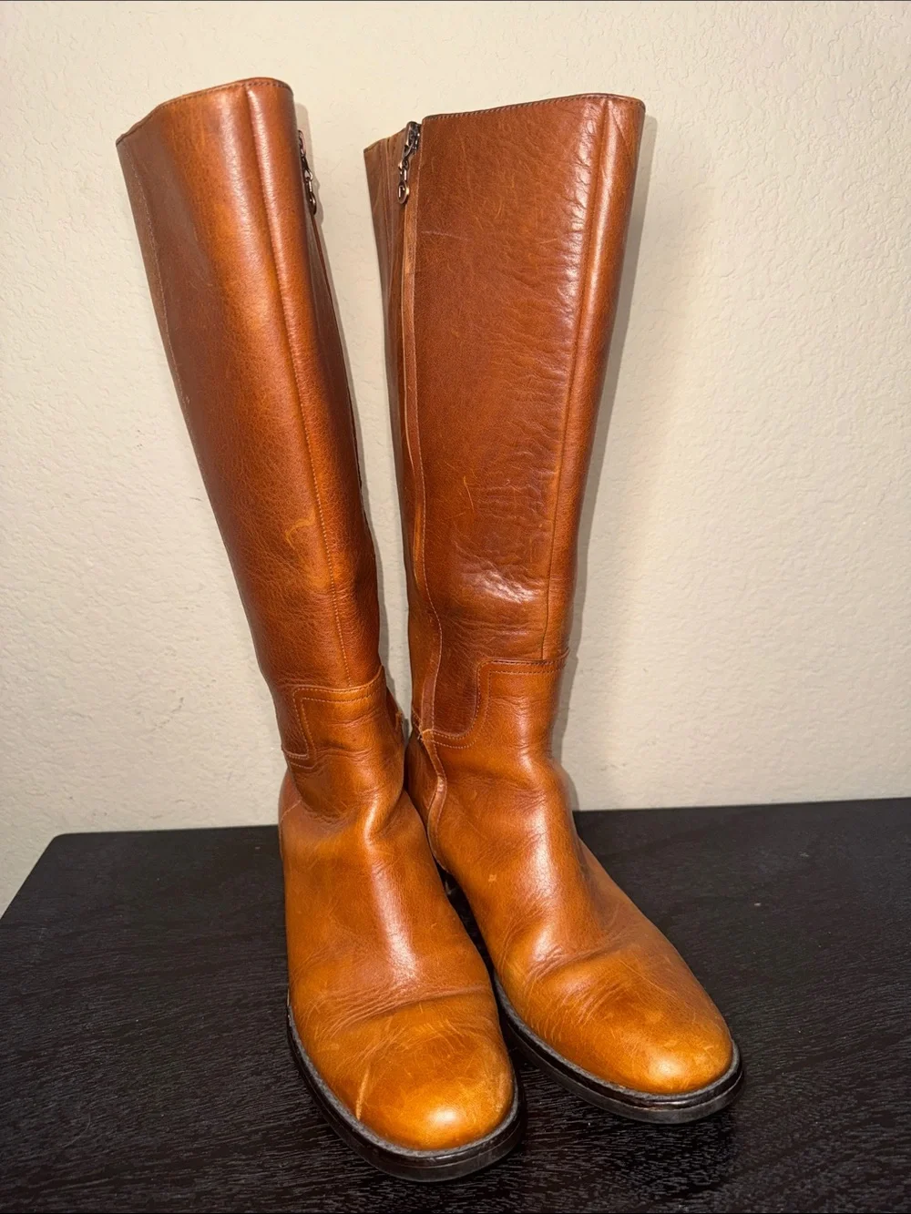 Rockport Classic Tall Leather Riding Boots Size 6.5